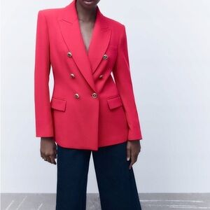 Zara Double-Breasted Blazer